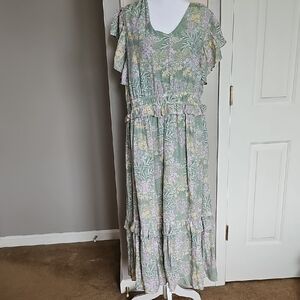 Wonderly Pastel Floral Maxi Dress